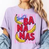 Women’s Unisex Silly Banana Graphic Sparks Smiles Tee – Trendy Graphic Shirts, Playful Mama Tee, Casual Mother’s Day Top
