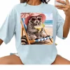 Women’s Oversized Casual Cotton T-Shirt – Raccoon Graphic, Margarita Design, Comfort Colors, Spring Top, DTG Printed in the USA, Sunny Day Wear Women’s Oversized Casual Cotton T-Shirt – Raccoon Graphic, Margarita Design, Comfort Colors, Spring Top, DTG Printed in the USA, Sunny Day Wear