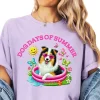 Women’s Dog Mom Dog Days of Summer Short-Sleeve T-Shirt, Unisex Relaxed-Fit Everyday Comfort Cotton Top, Boho Chic Style Apparel Printed in the USA Women’s Dog Mom Dog Days of Summer Short-Sleeve T-Shirt, Unisex Relaxed-Fit Everyday Comfort Cotton Top, Boho Chic Style Apparel Printed in the USA