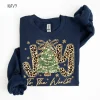 Joy To The World Sweatshirt, Leopard Christmas Tree, Preppy Christmas, Faux Glitter, Jesus Is The Reason, Christian Holiday, Gildan for Men and Women, Gift for Him or Her Joy To The World Sweatshirt, Leopard Christmas Tree, Preppy Christmas, Faux Glitter, Jesus Is The Reason, Christian Holiday, Gildan for Men and Women, Gift for Him or Her